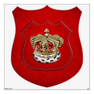 [500] Prince [King] Royal Crown [Fur+Gold][Red] Wall Skin