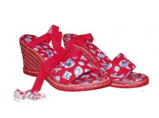 Chanel Red Logo Platform Espadrilles Sandals Shoes  OnlyModa, 38 Shoes