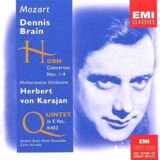 Mozart Horn Concertos 1 4, Quintet in E Flat, KV 452 Music