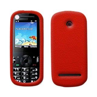 Evercell Motorola Cadbury VE440 Silicone Case   Red Cell Phones & Accessories