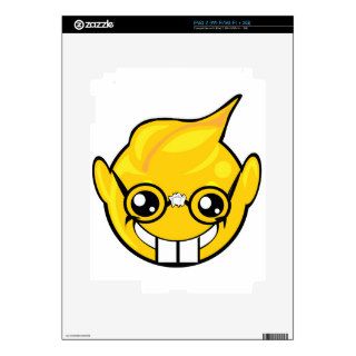 nerd smiley face iPad 2 skin