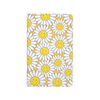 Smiling White Daisies Pattern Journals
