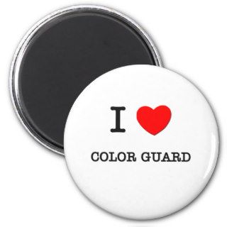I Love Color Guard Refrigerator Magnet