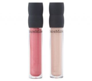 bareMinerals 100Natural Lip Gloss Duo Glazed Donut & Fruit Cocktail —