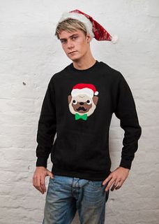 men's christmas pug jumper by not for ponies