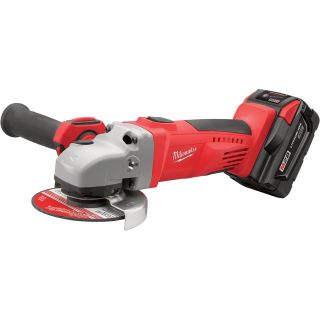 Milwaukee M28 Cordless Grinder/Cutoff Tool Kit — 28 Volts, 4 1/2in., Model# 0725-21  Grinders   Stands
