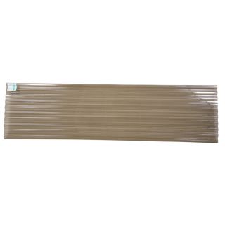 Tuftex 96 in x 26 in .32 Gauge Translucent Smoke Corrugated Polycarbonate Roof Panel