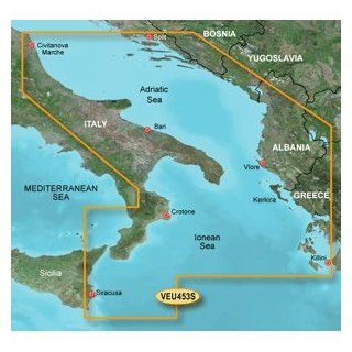 VEU453S Adriatic Sea South Coast Bluechart SD Card G2 Vision  Boating Gps Units  GPS & Navigation