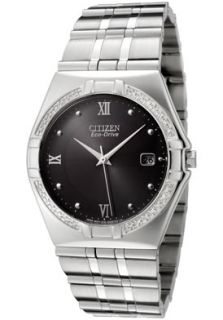 Citizen BM0720 52E  Watches,Mens Elektra Diamond Stainless Steel, Casual Citizen Eco Drive Watches