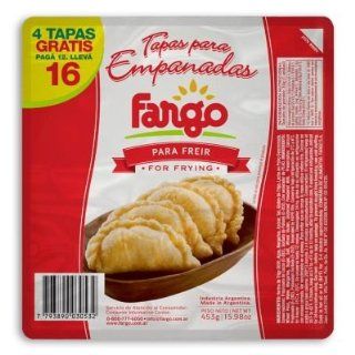 Fargo Tapas de Empanadas para Freir/ Empanada Shells for Frying (15.98 oz/453 g)  Prepared Pastry Shells  Grocery & Gourmet Food