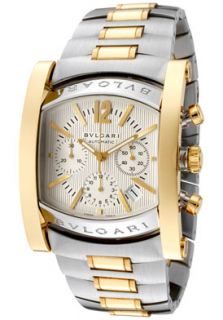 Bvlgari AA48C6SGDCH  Watches,Mens Assioma Mechanical/Automatic Chronograph Off White Dial Stainless Steel and 18k Solid Yellow Gold, Chronograph Bvlgari Mechanical Watches