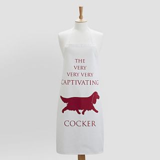 the captivating cocker apron by bottle green homes