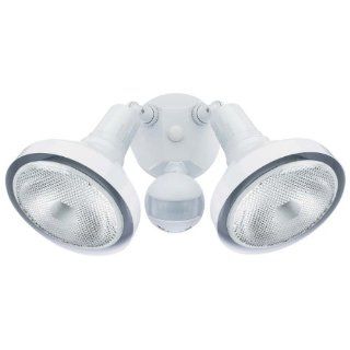 Globe Electric 79123 2 Head Motion Sensored Outdoor Security Light, White    