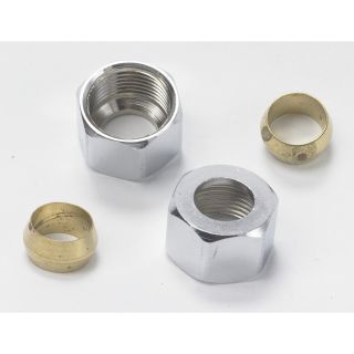 Plumb Pak 1/2 in Polished Brass Compression Nut