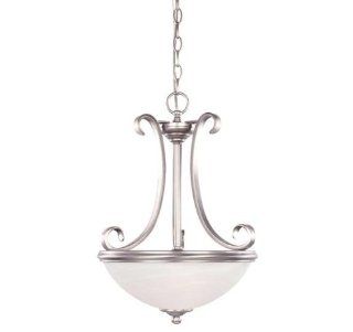 Savoy House 7 5785 2 69 Pendant with White Marble Shades, Pewter Finish   Ceiling Pendant Fixtures  