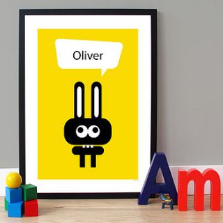 personalised 'baby monster' poster by a piece of ltd