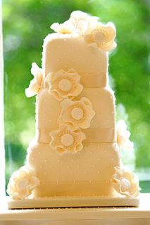 amelia three tier wedding cake by delovely cakes