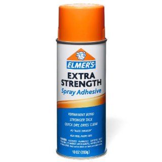 Elmer's Extra Strength Spray Adhesive, 10 Ounces, Clear (E456)  Clear Spray Adhesive Glass 