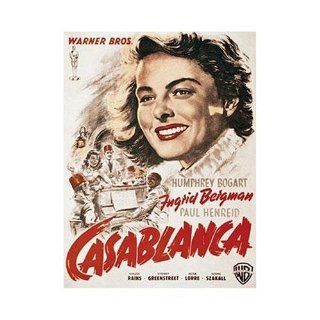 Casablanca   Ingrid Bergman   Warner Brothers Movie Poster   1000 Piece Jigsaw Puzzle   2007   Ravensburger Toys & Games