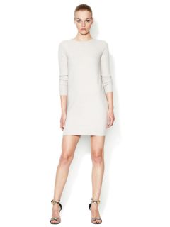 Wool Low Back Sweater Dress by Halston Heritage