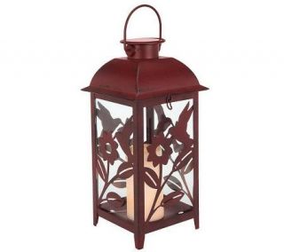 Candle Impressions Hummingbird Solar Lantern —