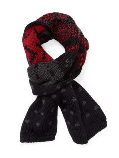 Printed Chunky Scarf by Hans Kristoff