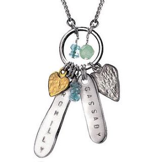 personalised cassady mini necklace by chambers & beau