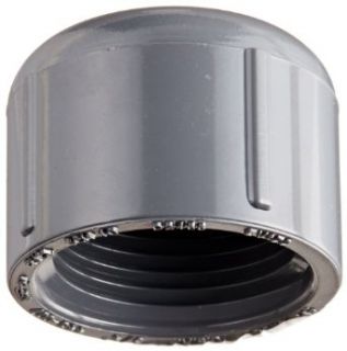 Spears 448 G Series PVC Pipe Fitting, Cap, Schedule 40, Gray, 1/2" NPT Female Industrial Pipe Fittings