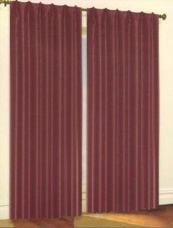 84" Length Solid Thermal Insulated Lined Curtain   Burgundy (1 Panel Per Package)   Window Tretament Curtains