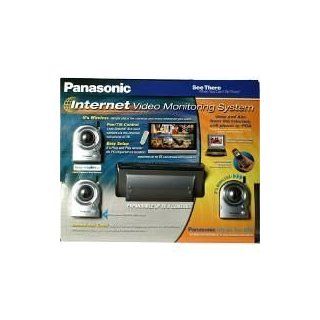 Panasonic Internet Video Monitoring System with 3 Color Cameras, TV Adaptor and Remote Control (Gray) Electronics