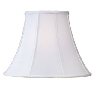 Livex Lighting Shantung Silk Bell Lamp Shade in White