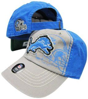 Detroit Lions Grey/Light Blue Two Tone Webster Slouch Clean Up Hat / Cap  Sports Fan Baseball Caps  Sports & Outdoors
