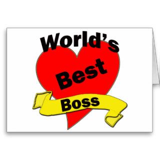 World's Best Boss Greeting Card