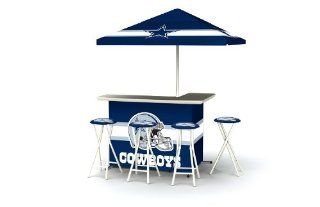 Dallas Cowboys NFL Portable Bar with Bar Stools  Sporting Goods  Sports & Outdoors