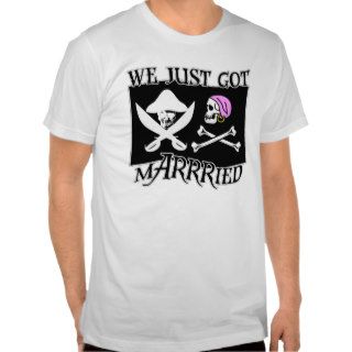 Pirate Just Married T shirts