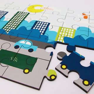 personalised 'traffic' jigsaw by a piece of ltd