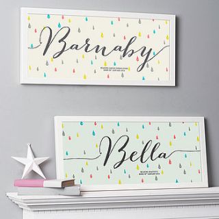 personalised name meaning print by modo creative