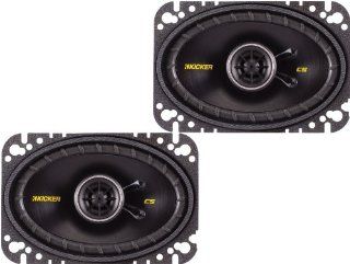 Kicker 40CS464 4"x6" 2 way Car Speakers  Component Vehicle Speaker Systems 