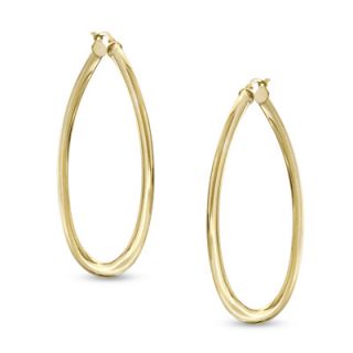 Elegance DItalia™ 55mm Polished Twist Hoop Earrings in Bronze with