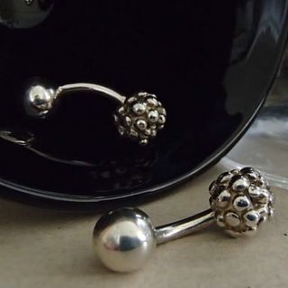 silver bubble ball cufflinks by charlotte cornelius jewellery design