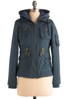 BB Dakota Forest for the Trees Jacket in Blue  Mod Retro Vintage Jackets
