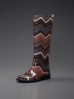Zig Zag Printed Rain Boot by Missoni Shoes