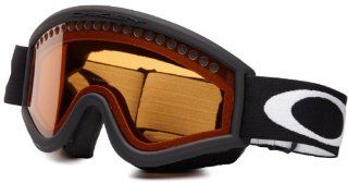 Oakley Unisex Adult O Frame Snow Goggle(Jet Black, Persimmon)  Ski Goggles  Sports & Outdoors