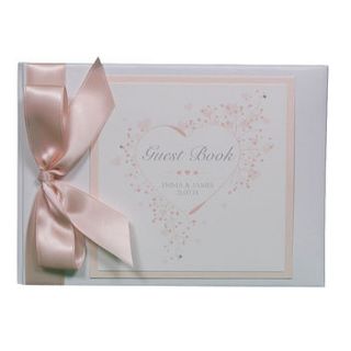 personalised ella wedding guest book by dreams to reality design ltd