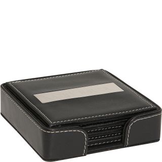 Royce Leather 3 Engraved Plate Square Coasters