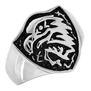 ring in stainless steel with black enameling orig $ 49 00 41