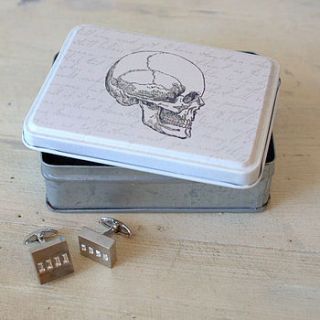 vintage skull trinket box by ella james
