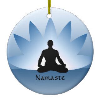 Namaste Yoga Lotus Man Flower Ornament