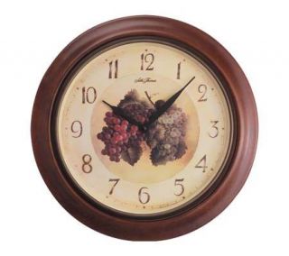 Seth Thomas Grape Motif Wall Clock —