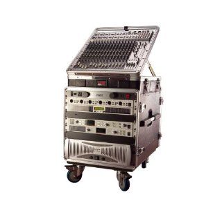 Gator 12U Top, 10U Side Console Audio Rack (GRC 12X10 PU) Musical Instruments